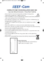 Preview for 4 page of TMC Aquarium REEF-Cam Instructions For Installation And Use Manual