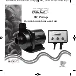 Preview for 1 page of TMC Aquarium REEF DC-1200 Instructions For Installation And Use Manual