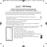 Preview for 3 page of TMC Aquarium REEF DC-1200 Instructions For Installation And Use Manual