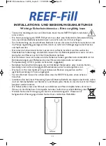 Preview for 14 page of TMC Aquarium REEF-Fill Instructions For Installation And Use Manual