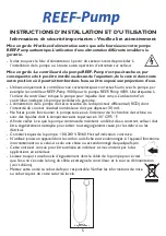 Preview for 8 page of TMC Aquarium REEF-Pump 12000 Instructions For Installation And Use Manual