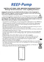 Preview for 12 page of TMC Aquarium REEF-Pump 12000 Instructions For Installation And Use Manual