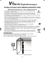 Preview for 11 page of TMC Aquarium V2Therm Instructions For Installation And Use Manual