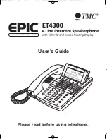 TMC EPIC ET4300 User Manual preview