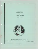 TMC LFCA-1 Technical Manual preview