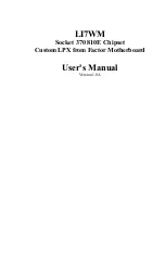 Preview for 1 page of TMC LI7WM User Manual