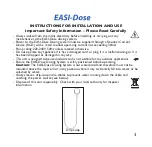 Предварительный просмотр 4 страницы TMC REEF EASI-Dose Instructions For Installation And Use Manual