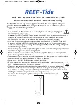 Preview for 4 page of TMC Reef Tide 10000 Instructions For Installation And Use Manual