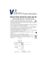 TMC V2Skim Series Instructions For Installation And Use Manual preview