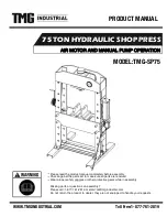 TMG TMG-SP75 Product Manual предпросмотр