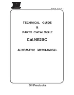 Предварительный просмотр 1 страницы TMI Products NE20C Technical Manual & Parts Catalogue