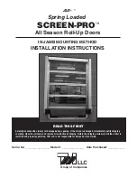 Preview for 1 page of TMI Products Save-T SCREEN-PRO Installation Instructions Manual