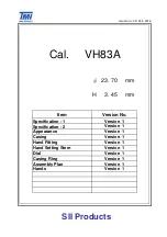 Preview for 1 page of TMI Products SII VH83A Manual