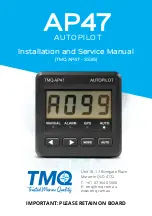 Предварительный просмотр 1 страницы TMQ AP47 Installation And Service Manual