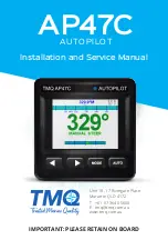 TMQ AP47C Installation And Service Manual предпросмотр