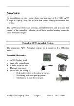 Preview for 5 page of TMQ AP55 Display Head Operation And Installation