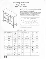 Preview for 1 page of TMS Layla Buffet 30115 Assembly Instructions Manual