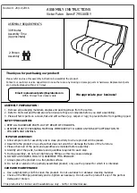 Предварительный просмотр 1 страницы TMS Victor Futon 79518GRY Assembly Instructions