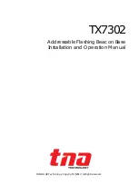 Preview for 1 page of TNA TX7302 Installation And Operation Manual