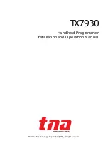 TNA TX7930 Installation And Operation Manual предпросмотр