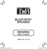 T'nB HPRECV1BK Instructions Manual preview