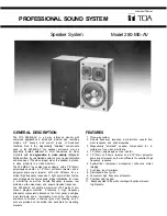 Toa 280-ME-AV Instruction Manual предпросмотр