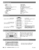 Preview for 2 page of Toa 480-SE Specifications