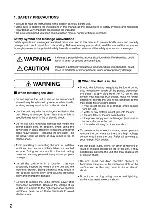 Preview for 2 page of Toa A-1503 Operating Instructions Manual