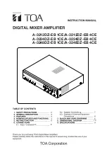 Preview for 1 page of Toa A-3212DZ-EB 1CE Instruction Manual