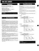 Preview for 4 page of Toa A-503A Operation & Instruction Manual