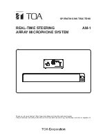 Предварительный просмотр 1 страницы Toa AM-1 Operating Instructions Manual