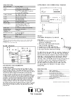 Предварительный просмотр 2 страницы Toa AM-821 Specifications