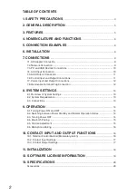 Preview for 2 page of Toa AM-CF1 Instruction Manual