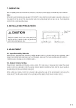 Preview for 11 page of Toa AV-60S-AM Operating Instructions Manual