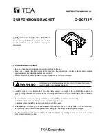 Preview for 1 page of Toa C-BC711P Instruction Manual