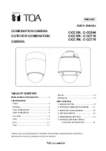 Toa C-CC514 Quick Manual preview