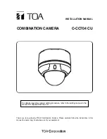 Предварительный просмотр 1 страницы Toa C-CC704 CU Installation Manual