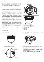 Предварительный просмотр 2 страницы Toa C-CV202-F3 Instruction Manual