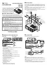 Preview for 1 page of Toa CA-115 Instruction Manual