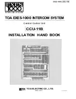 Toa CCU-11B Installation Handbook предпросмотр