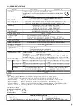 Предварительный просмотр 9 страницы Toa CS-761BS-B Instruction Manual