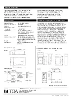 Preview for 2 page of Toa CU-62 Specifications