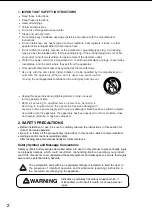 Preview for 2 page of Toa DA-1250D Operating Instructions Manual