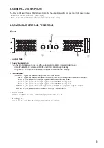 Preview for 5 page of Toa DA-1250D Operating Instructions Manual