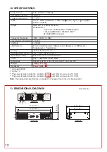 Preview for 12 page of Toa DA-1250D Operating Instructions Manual