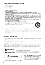 Preview for 2 page of Toa E-1231 Operating Instructions Manual