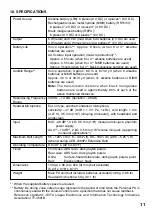 Предварительный просмотр 11 страницы Toa ER-1000 WR Instruction Manual