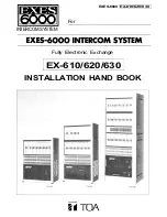 Toa EX-610 Installation Handbook предпросмотр