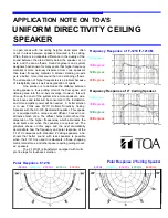 Preview for 1 page of Toa F-121C/M Application Note