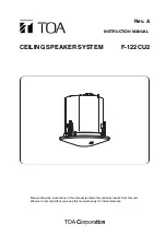 Toa F-122CU2 Instruction Manual preview